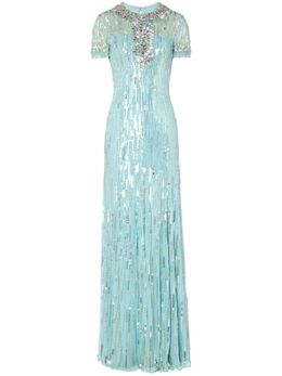 Jenny Packham: Голубое платье 