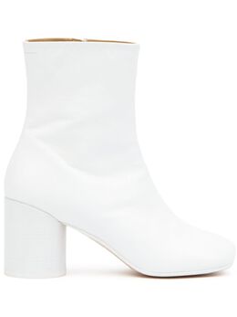 MM6 Maison Margiela: Белые ботинки 