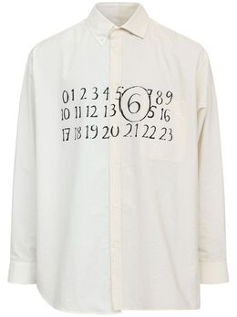 MM6 Maison Margiela: Хлопковая рубашка 