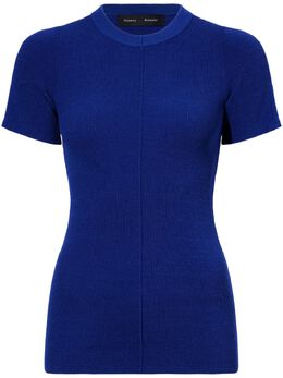 Proenza Schouler: Голубая футболка 