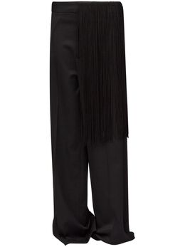 MM6 Maison Margiela: Брюки бахромой 