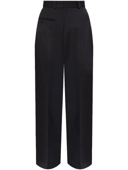 MM6 Maison Margiela: Чёрные брюки 