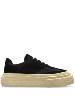 MM6 Maison Margiela: Чёрные кроссовки 