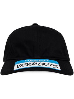VETEMENTS: Чёрная кепка 