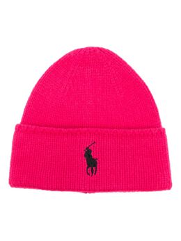 Polo Ralph Lauren: Розовая шапка 
