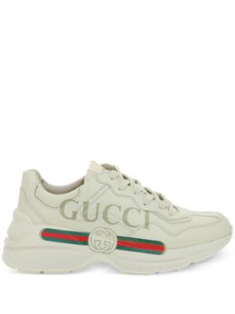 Gucci: Белые кроссовки  Rhyton