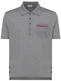Thom Browne: Поло  RWB в полоску