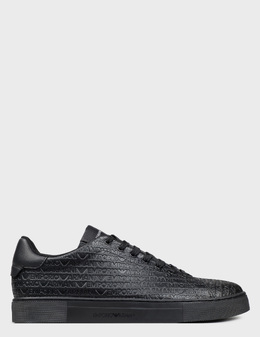 EMPORIO ARMANI: Чорні кеди 