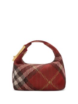 Burberry: Красная сумка-шоппер 