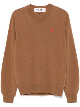 Comme Des Garçons Play: Светлый свитер  Heart