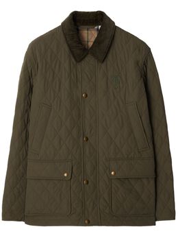 Burberry: Зелёная куртка 