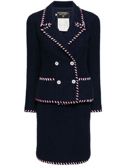 CHANEL Pre-Owned: Синяя юбка 