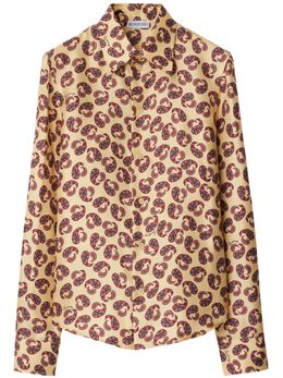 Burberry: Рубашка с принтом 