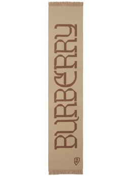 Burberry: Коричневый шарф 
