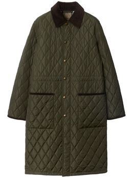 Burberry: Стёганое пальто 