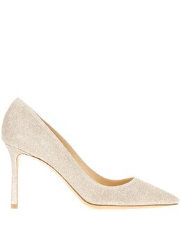 Jimmy Choo: Серебристые туфли  Romy