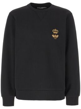 Dolce & Gabbana: Чёрный свитшот 