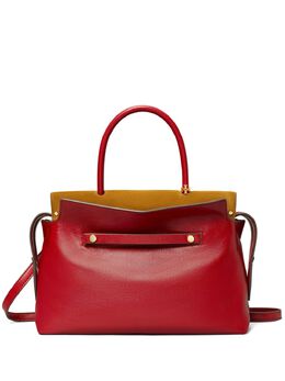 Tory Burch: Красная сумка-шоппер 