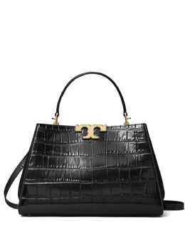 Tory Burch: Чёрная сумка-шоппер  Eleanor