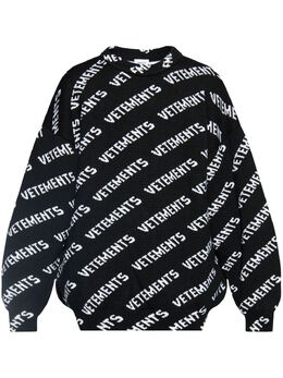 VETEMENTS: Чёрный свитер 