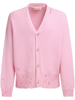 Marni: Розовый кардиган 