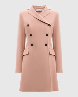 Christian Dior: Бежевое пальто 