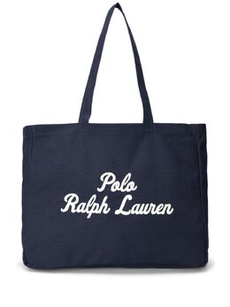 Polo Ralph Lauren: Синяя сумка-шоппер 