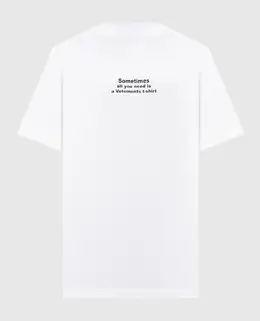 Vetements: Белая футболка 