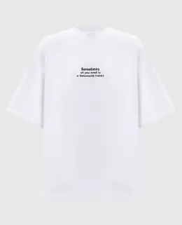 Vetements: Белая футболка 