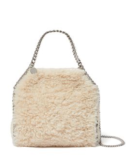 Stella McCartney: Белая сумка-шоппер  Falabella