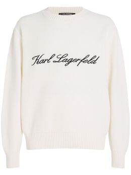 Karl Lagerfeld: Белый свитер  Karl