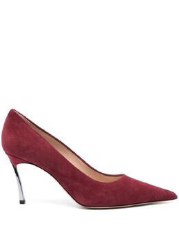 Casadei: Бордовые туфли 