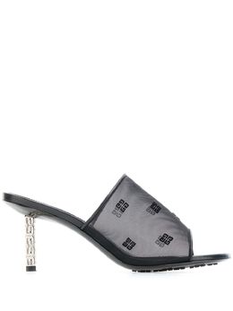 Givenchy: Чёрные сандалии  4G