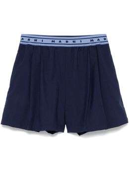 Marni: Синие шорты 