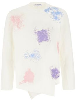 Comme Des Garçons Shirt: Белый свитер 