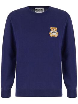Moschino: Фиолетовый свитер  Teddy Bear