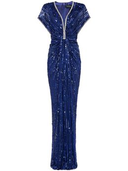 Jenny Packham: Синее платье 