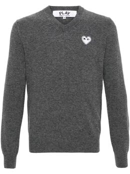 Comme Des Garçons Play: Свитер  Heart с v-образным вырезом