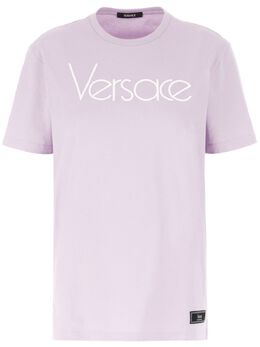 Versace: Футболка с принтом 