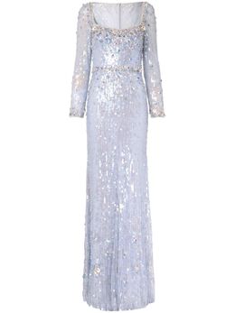 Jenny Packham: Голубое платье 