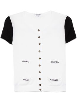 CHANEL Pre-Owned: Кардиган с коротким рукавом 
