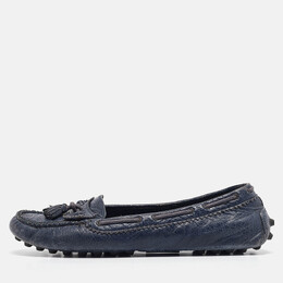 Balenciaga: Сині лофери  Navy