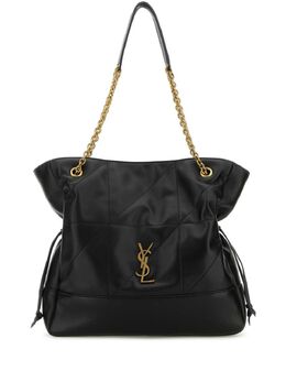 Saint Laurent: Чёрная сумка-шоппер 