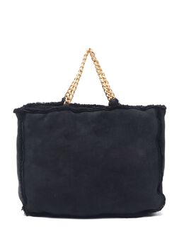 CHANEL Pre-Owned: Чёрная сумка-шоппер 
