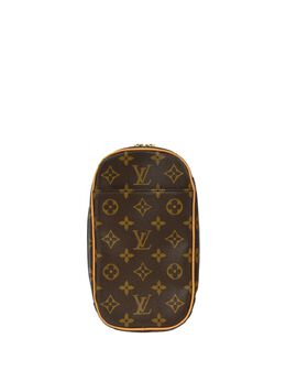 Louis Vuitton Pre-Owned: Коричневая поясная сумка 