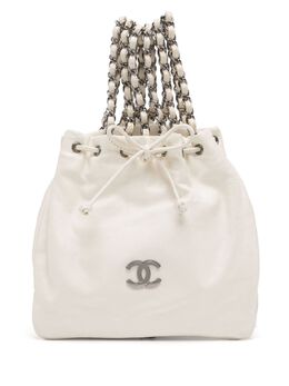 CHANEL Pre-Owned: Белая сумка-шоппер 