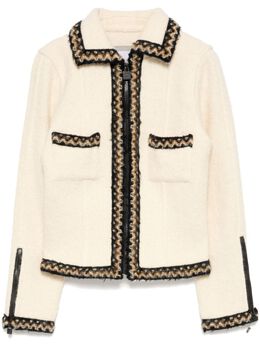 CHANEL Pre-Owned: Твидовая куртка 