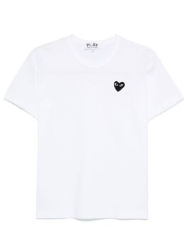 Comme Des Garçons Play: Белая футболка  Heart