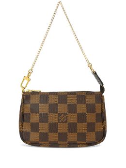 Louis Vuitton Pre-Owned: Коричневый клатч 
