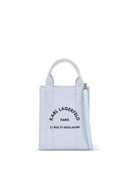 Karl Lagerfeld: Голубая сумка-шоппер  Rue St Guillaume